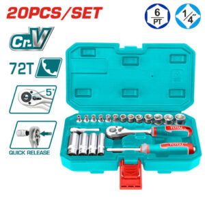 Juego de Dados 20 pzas 1/4"