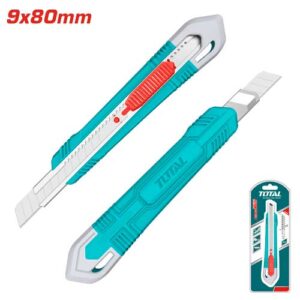 Exacto a Presion de 9mm x 80mm, long 135mm, con Autobloqueo y Pulsador Plano
